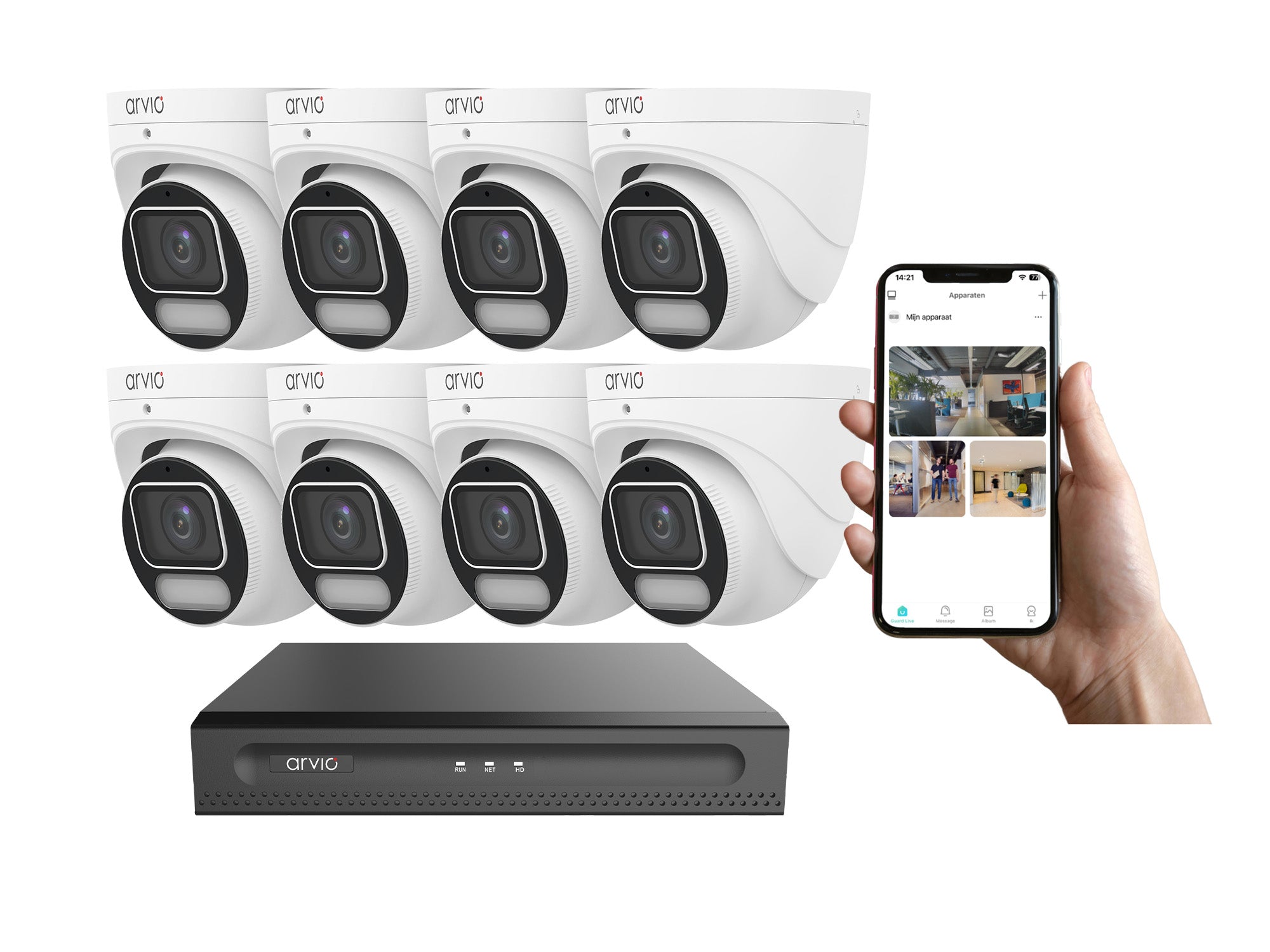 Bekabeld 8-Turret-systeem PRO