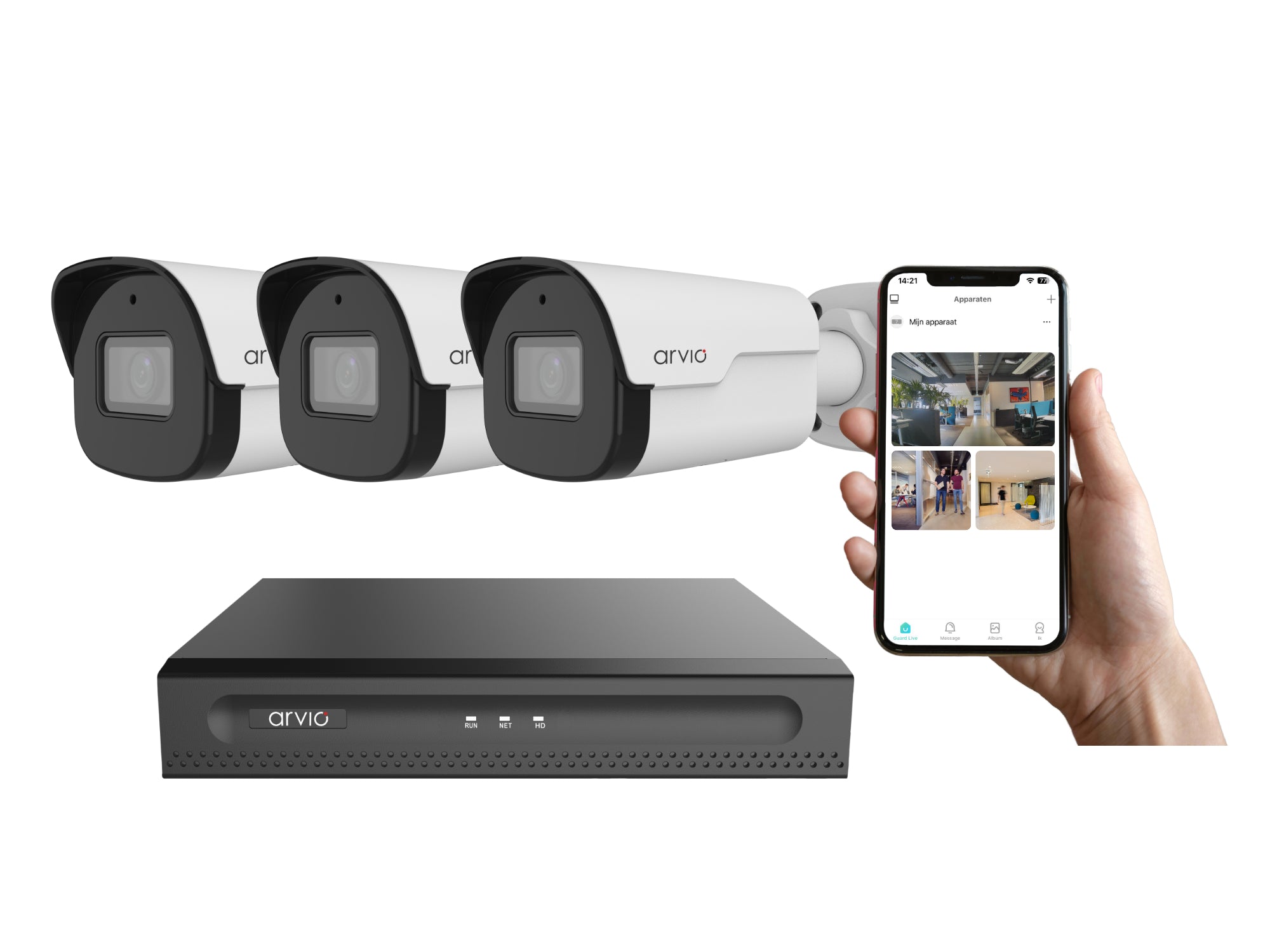 Draadloos 3-Bullet-systeem Plus