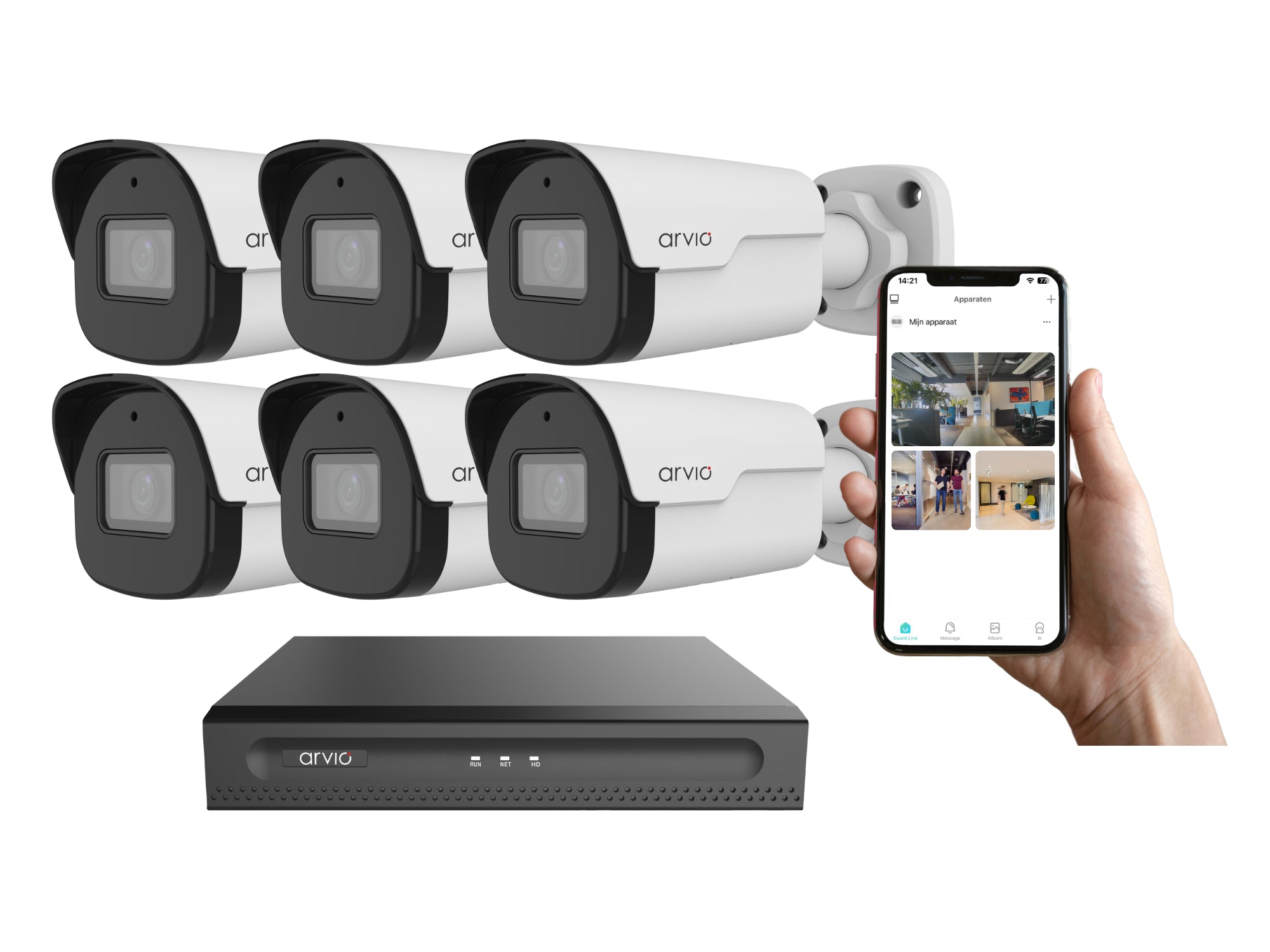 Bekabeld 6-Bullet-systeem Plus