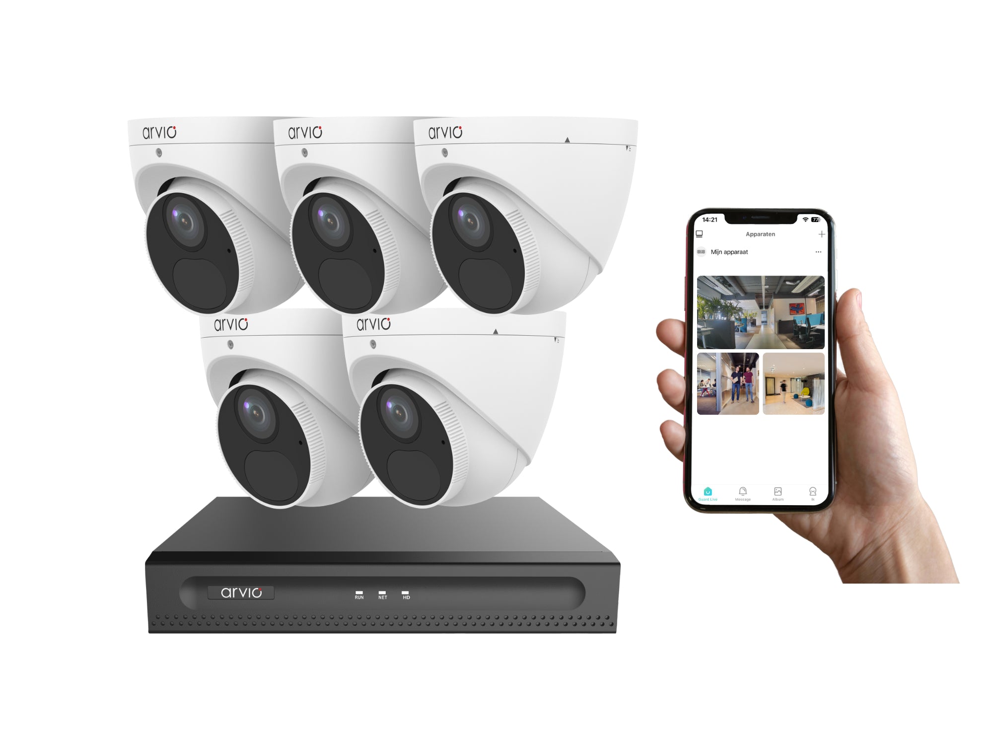 Bekabeld 5-Turret-systeem Plus