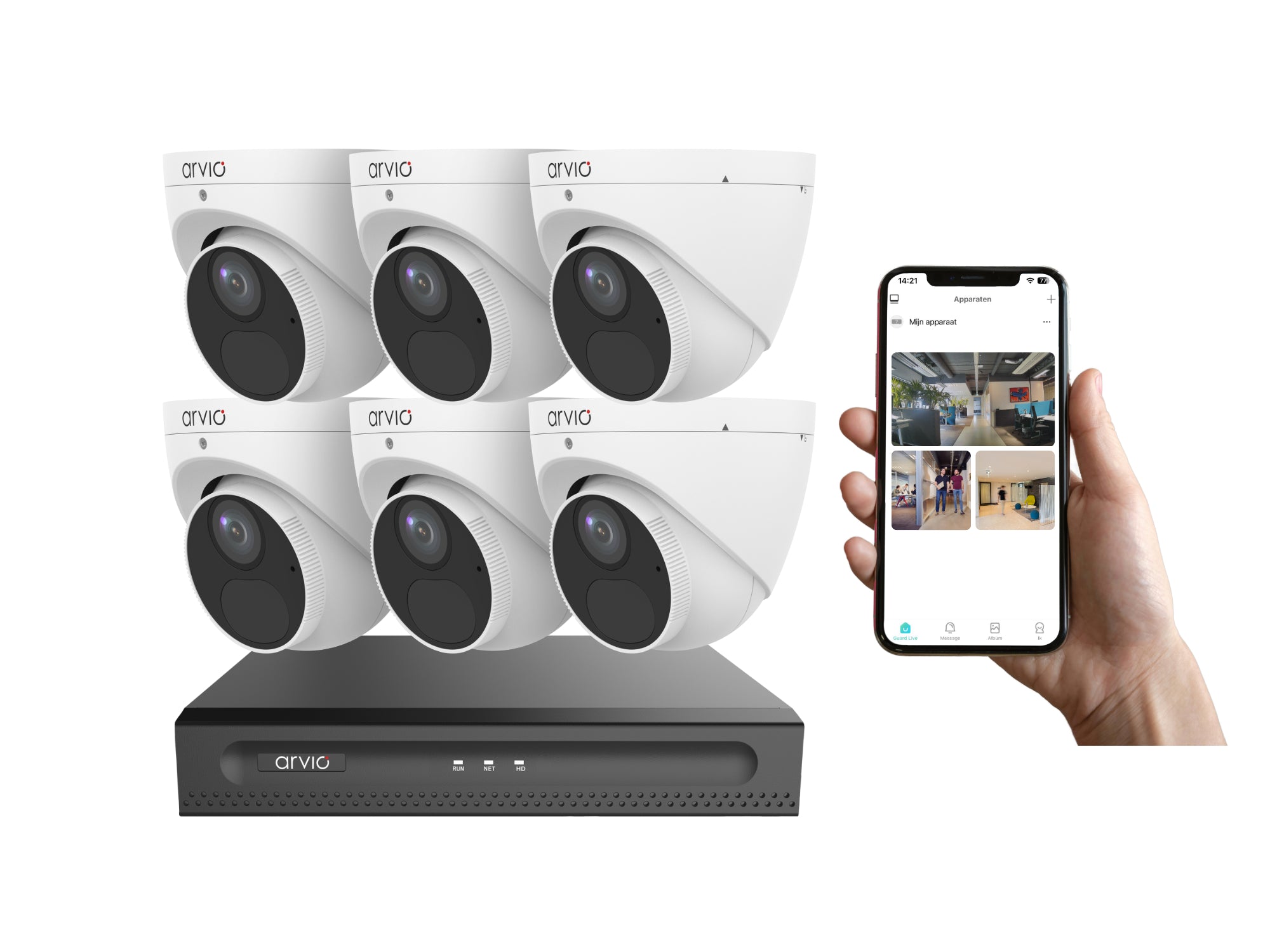 Draadloos 6-Turret-systeem Plus