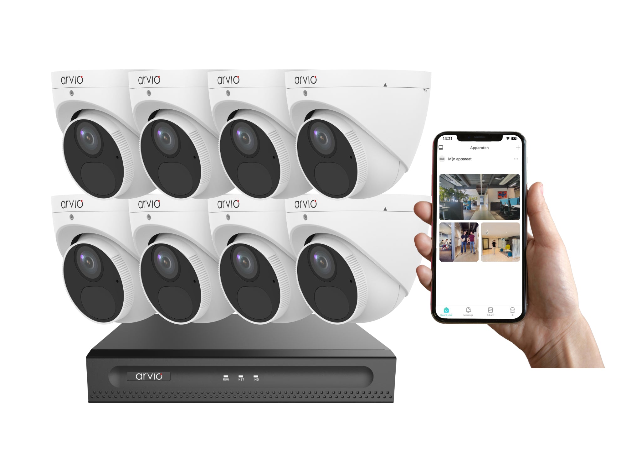 Bekabeld 8-Turret-systeem Plus